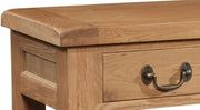 Somersby Oak 2 Drawer Console Table
