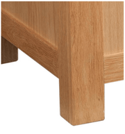 Devon Oak 3 Drawer Bedside Table
