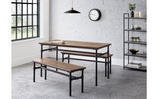 Cromwell Dining Table & 2 Benches