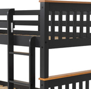 The 'Naples' White or Dark grey Bunk Bed