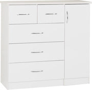 Nevada 5 Drawer Narrow Wardrobe