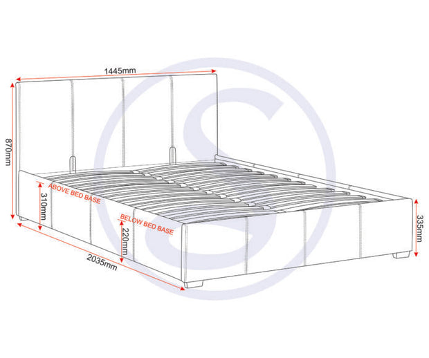 The 'Waverley' Storage Bed Frame