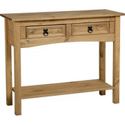Corona 2 Drawer Console Table with Shelf