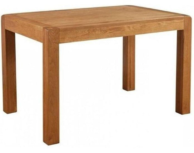 Avon Oak Fixed Dining Table 120cm x 90cm
