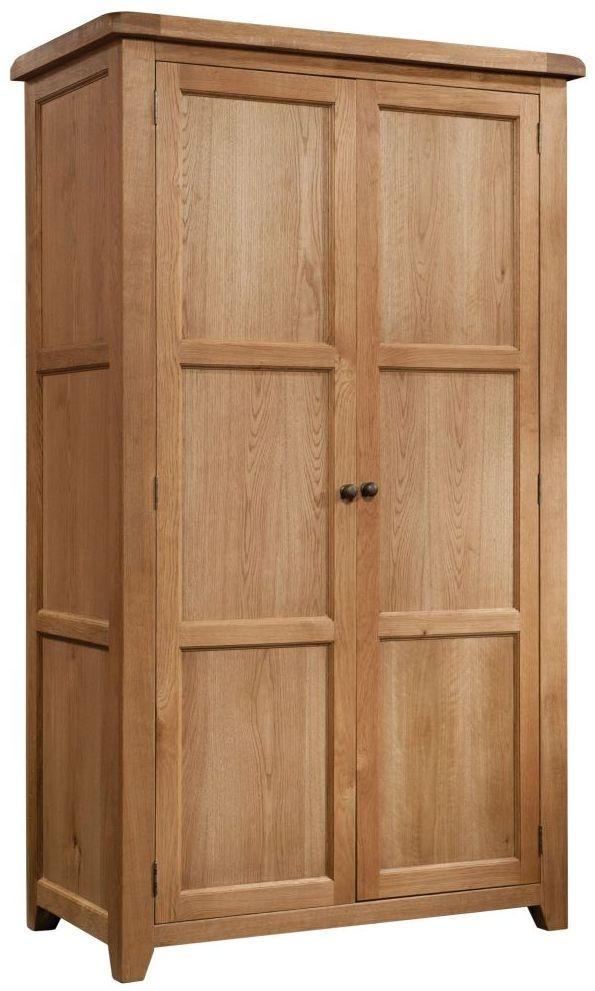 Somersby Oak Double Wardrobe With 2 Doors