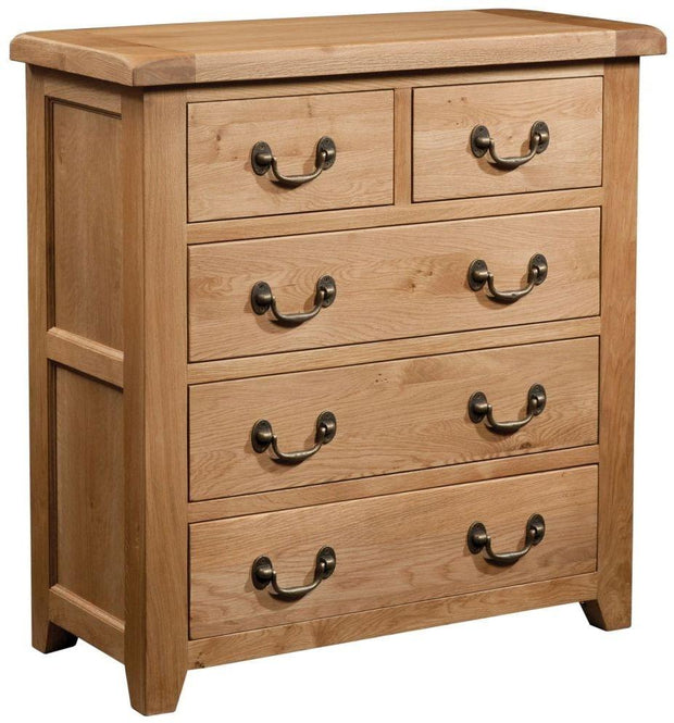 Somersby Oak 3+2 Chest of Drawers
