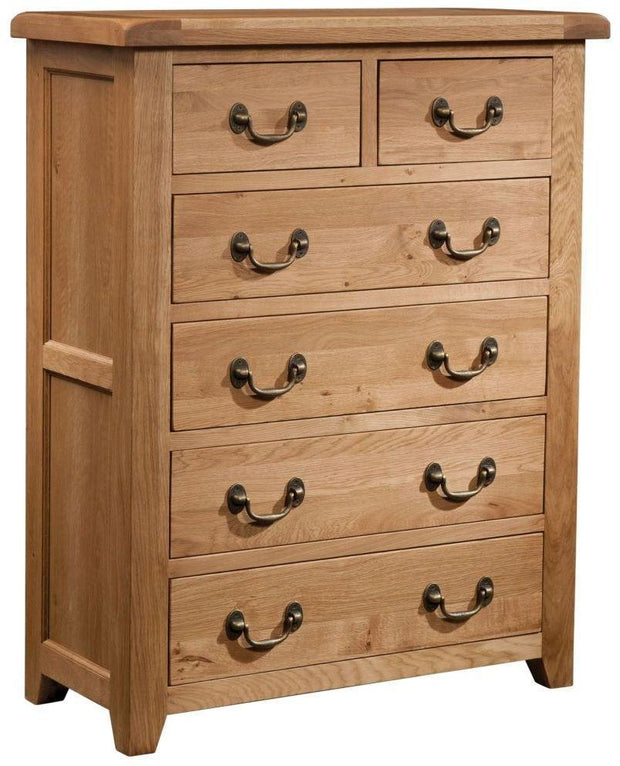 Somersby Oak 4+2 Chest of Drawers