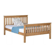 The 'Moderno' Pine High Foot End Bed Frame