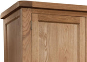 Somersby Oak Gents Wardrobe with 2 Drawers
