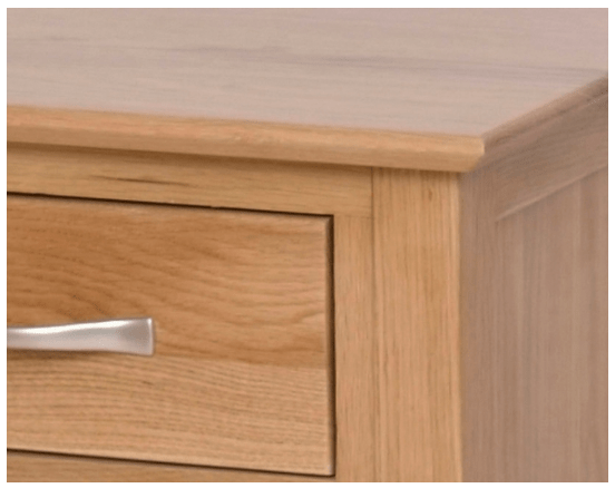 Avalon Oak Bedside Table with 3 Drawers