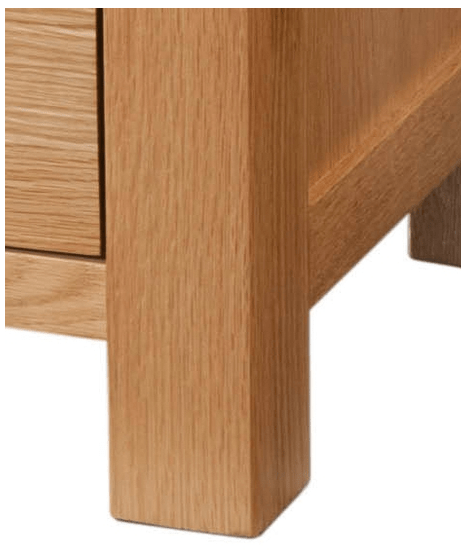 Devon Oak Single Pedestal Dressing Table with Stool