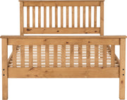 The 'Moderno' Pine High Foot End Bed Frame