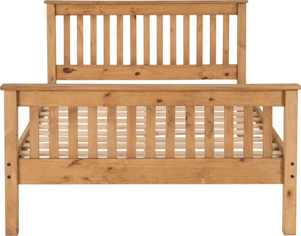 The 'Moderno' Pine High Foot End Bed Frame