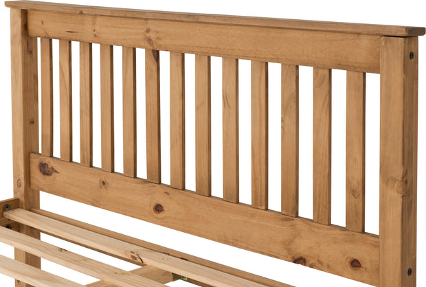 The 'Moderno' Pine High Foot End Bed Frame