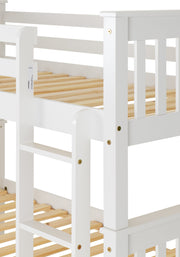 The 'Naples' White or Dark grey Bunk Bed