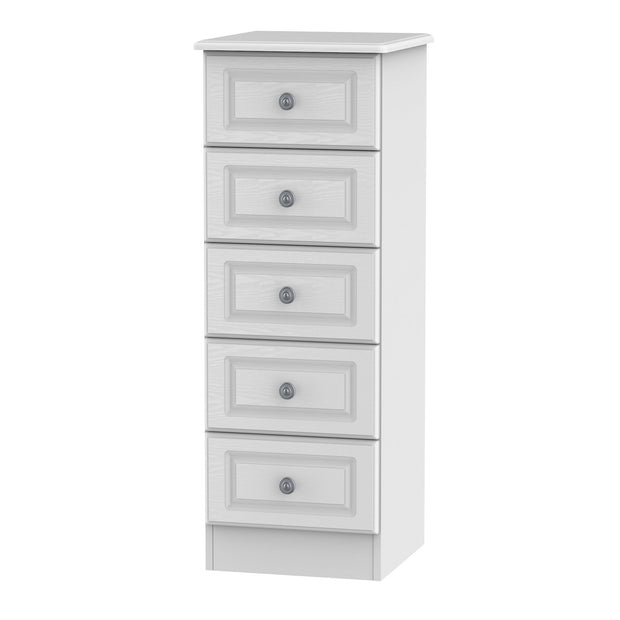 Pembroke 5 Drawer Narrow Chest of Drawers