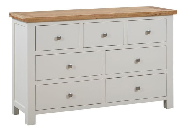 Devon Painted Oak Chest Of Drawers 3 Over 4