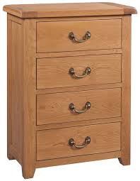 Somersby Oak 4 Drawer Chest Of Drawers