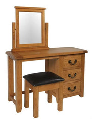 Somersby Oak Dressing Table Table & Stool