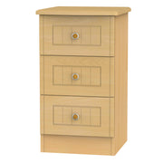 Warwick 3 Drawer Bedside Cabinet