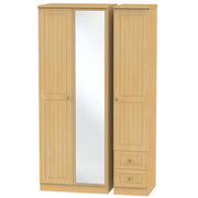 Warwick 3 Door 4 Drawer Tall Mirror Wardrobe