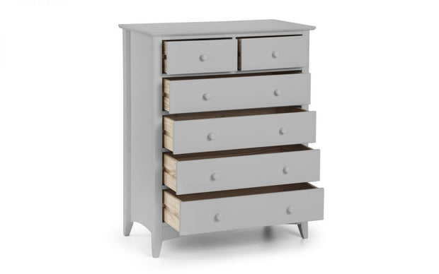 Camden 4+2 Drawer Chest Of Drawers - Dove Grey