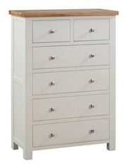 Devon Painted Oak Chest Of Drawers 2 + 4